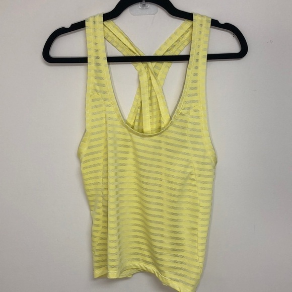 Zyia Active Nimbus Split Back Tank Top Yellow Size‎ Medium - Picture 4 of 7